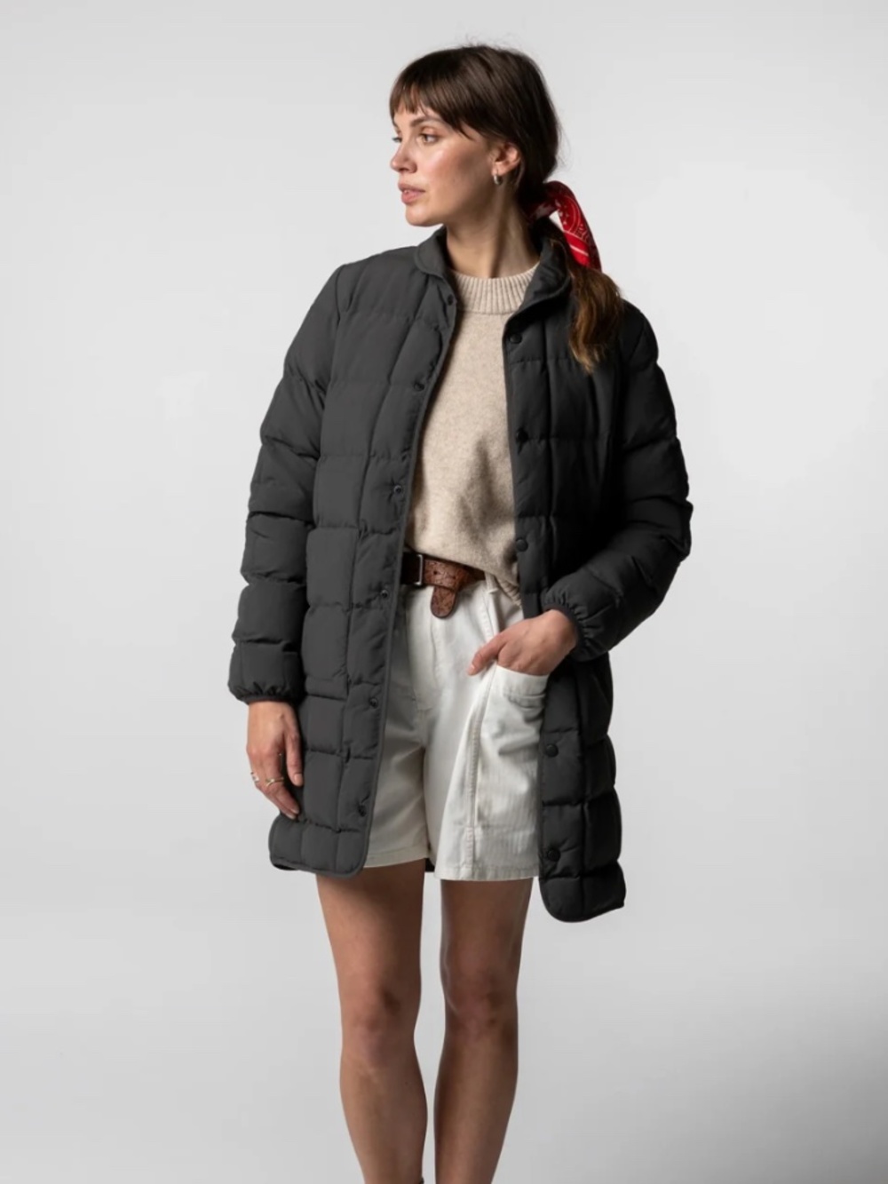 Finisterre Women's size 12 Lapwing Coat in grey